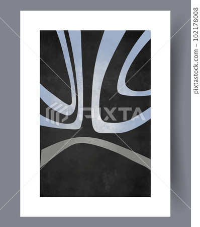 Abstract sight sad emoticon wall art print 102178008