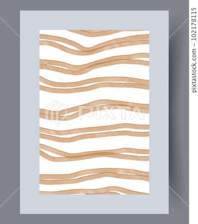 Abstract lines geometric stripes wall art print 102178115