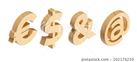 Letters made of wood Letters made of wood 102178239