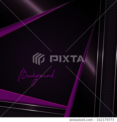 Geometric black composition with violet slanting curtains 102179773