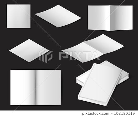 Blank white hardcover book mockup template design Vector Image