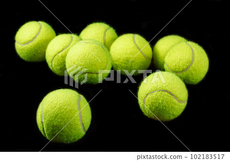 Tennis balls on wooden background, sport concept, rustic style, stock photo, space for text Tennis balls on wooden background, sport concept, rustic style, stock photo, space for text 102183517