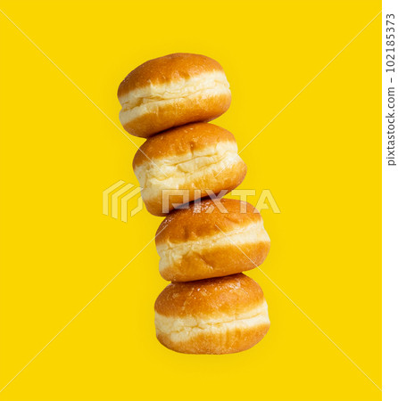 Traditional austrian and german krapfen, berliner, donuts. Faschingskrapfen. Stock photo. 102185373