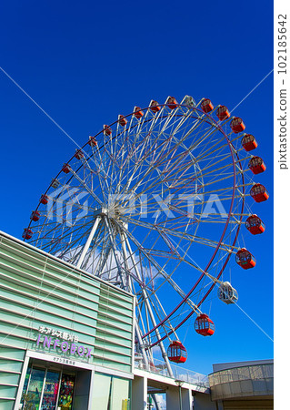 Kariya 公路綠洲摩天輪在晴朗的天氣 102185642
