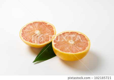 Pink grapefruit white background Pink grapefruit white background 102185721