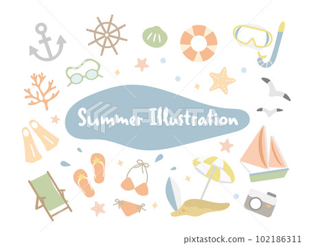 海洋/夏季/海洋插圖集 海洋/夏季/海洋插圖集 102186311