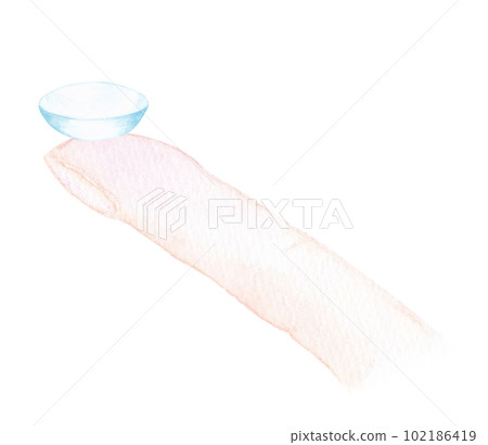 Stock Illustration: Instructions for beginners to put in contact lenses Illustration of contact placed on the pad of the finger Stock Illustration: Instructions for beginners to put in contact lenses Illustration of contact placed on the pad of the finger 102186419