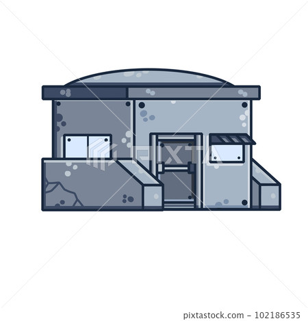Military base. Army post. Protective building. Modern military camp. Military base. Army post. Protective building. Modern military camp. 102186535
