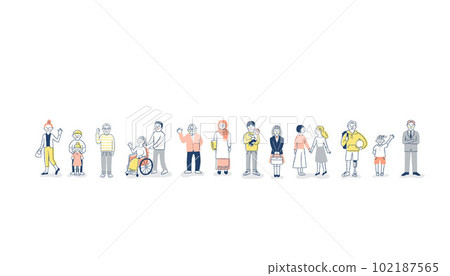 多樣性/多樣性並排的圖像 102187565