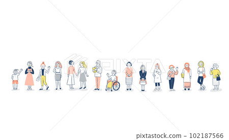 許多不同年齡段的女性並肩作戰 102187566