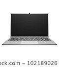 三維筆記本電腦的 3DCG 前視圖 102189026