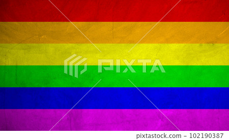 LGBT Rainbow flag grunge background 102190387