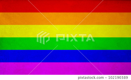 LGBT Rainbow flag grunge background 102190389