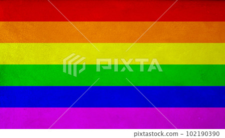 LGBT Rainbow flag grunge background 102190390