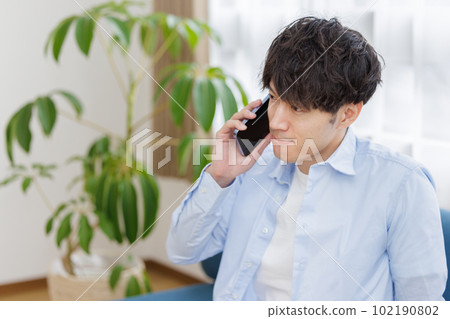 A man who makes a phone call A man who makes a phone call 102190802