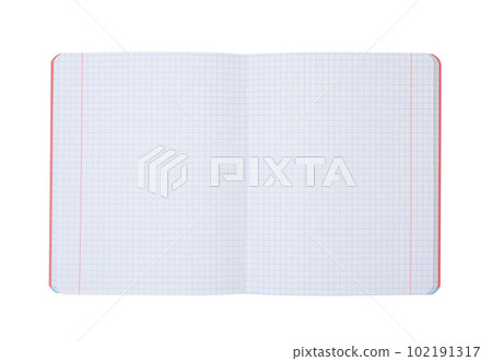 Notebook isolated on white. 102191317