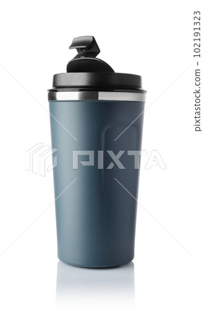 Thermal mug isolated on white. Thermal mug isolated on white. 102191323