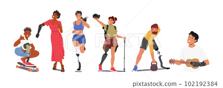 Characters With Prosthesis Use Technology To Replace Lost Limbs Or Body Parts, Allowing Them To Resume Daily Activities 102192384