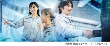 Colleagues, business scene 102192561