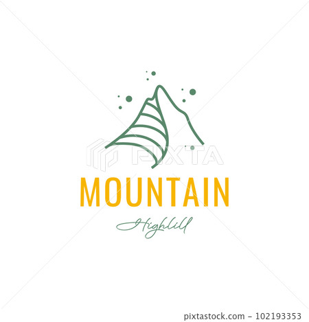mountain peak hill line outdoor hiking adventure modern line minimal logo design design mountain peak hill line outdoor hiking adventure modern line minimal logo design design 102193353