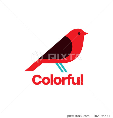 little red bird colorful abstract geometric modern logo design vector little red bird colorful abstract geometric modern logo design vector 102193547