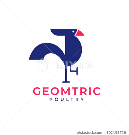animal poultry rooster chicken geometric modern minimal logo design vector animal poultry rooster chicken geometric modern minimal logo design vector 102193736