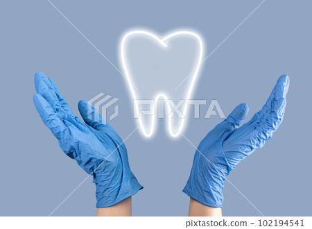 Tooth organ diagnostic and health care concept 102194541