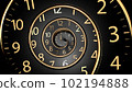 Infinity time. Digital generated. Concept of time, Retro style. Vintage clockwork background. 102194888