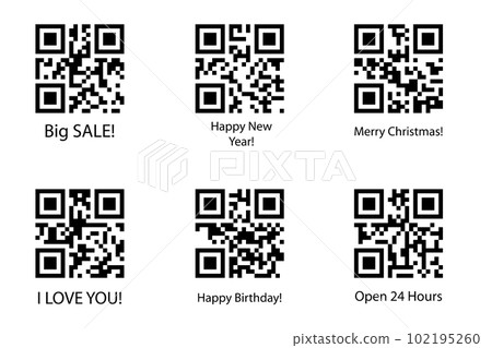 Set of qr code,codes template with inscription Set of qr code,codes template with inscription 102195260