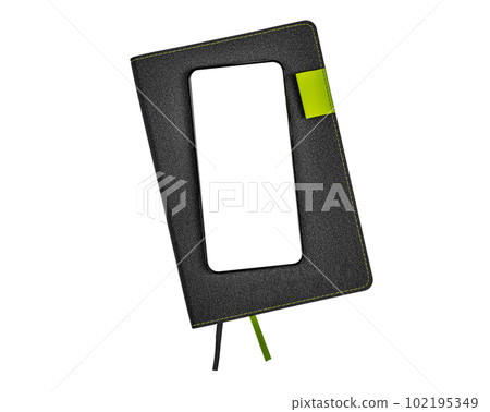 Smartphone screen mock-up, business notepad for planning app, planner mobile application isolated on white background Smartphone screen mock-up, business notepad for planning app, planner mobile application isolated on white background 102195349