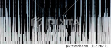 Trendy glitch pattern on dark background. Modern style vector. Abstract geometric elements Trendy glitch pattern on dark background. Modern style vector. Abstract geometric elements 102196310