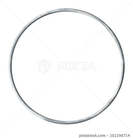 Metal, decorative ring, silver color for flower arrangements, interior decoration. Watercolor illustration, hand drawn. Isolated object on a white background. Metal, decorative ring, silver color for flower arrangements, interior decoration. Watercolor illustration, hand drawn. Isolated object on a white background. 102198714