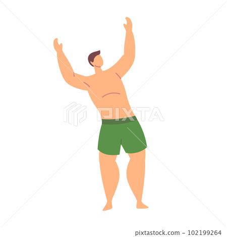 Cartoon Color Character Joyful Dancing Boy Party or Discotheque Weekend Concept Flat Design Style. Vector illustration Cartoon Color Character Joyful Dancing Boy Party or Discotheque Weekend Concept Flat Design Style. Vector illustration 102199264
