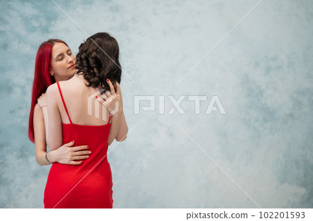 red dress lesbian Lesbian prom dress