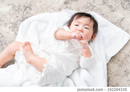 Lying down baby Lying down baby 102204330