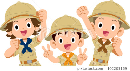 穿著探險服的小學生 穿著探險服的小學生 102205169