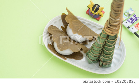 Chimaki和Kashiwamochi |端午節圖像 102205853