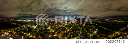 Adelaide skyline at night in Australia 102207142