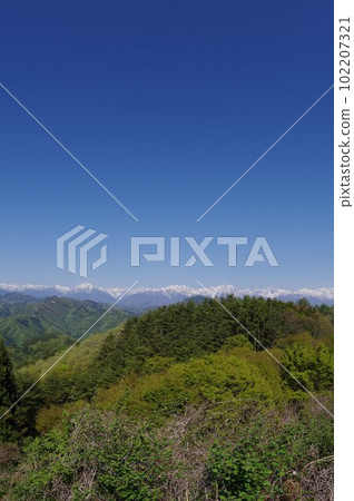 信州長野 從大岡阿爾卑斯展望公園眺望北阿爾卑斯(春季) 信州長野 從大岡阿爾卑斯展望公園眺望北阿爾卑斯(春季) 102207321