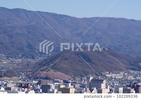 Shinshu, Matsumoto City, Nagano Prefecture, distant view from the southern part of the city to Shiojiri City (from Shiroyama Park Observatory) Shinshu, Matsumoto City, Nagano Prefecture, distant view from the southern part of the city to Shiojiri City (from Shiroyama Park Observatory) 102209336