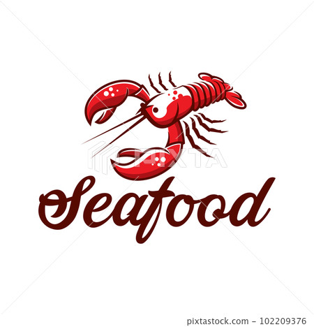 Lobster seafood icon, fish and sea food restaurant menu sign, vector symbol. Ocean seafood cuisine, sushi bar or fresh seafood market, Japanese and Mediterranean cuisine restaurant emblem with lobster Lobster seafood icon, fish and sea food restaurant menu sign, vector symbol. Ocean seafood cuisine, sushi bar or fresh seafood market, Japanese and Mediterranean cuisine restaurant emblem with lobster 102209376