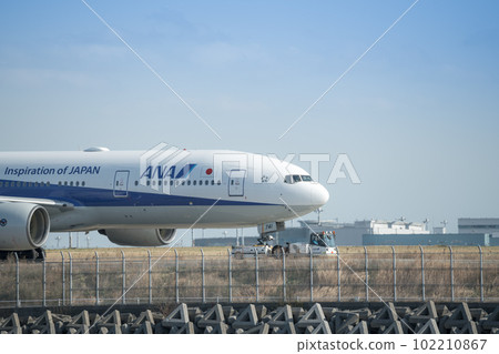 [從京濱島翼公園牽引的全日空飛機] 102210867