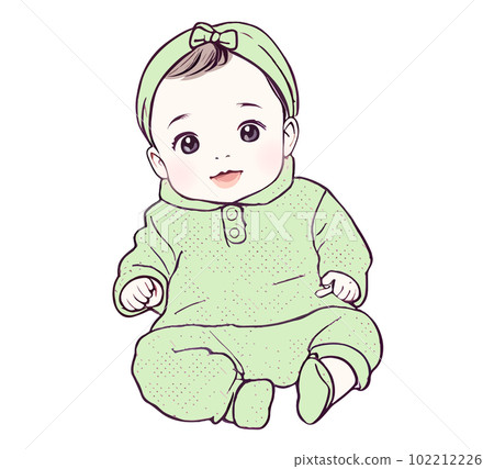 寶貝，插畫，素材，寶寶，可愛，育兒，母子，分娩，親子，童車 102212226