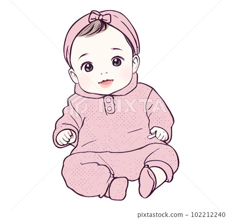 baby, illustration, material, baby, cute, childcare, maternity, childbirth, parenting, stroller 102212240