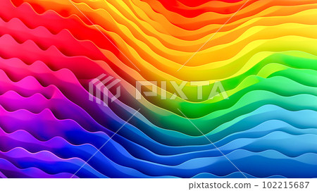 Colorful rainbow wave background "AI generated image" Colorful rainbow wave background "AI generated image" 102215687