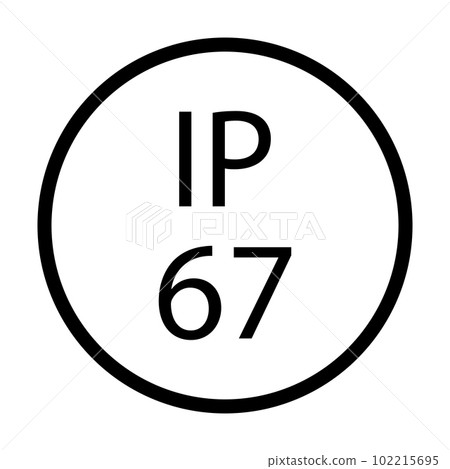 IP67 ip67 standard waterproof icon vector for...-插圖素材 [102215695] - PIXTA圖庫