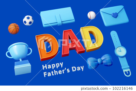 Isometric father's day element set 102216146