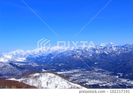從鹿島槍滑雪場出發的北阿爾卑斯雪域北阿爾卑斯 102217191