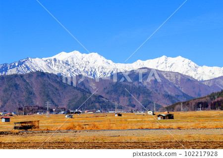 三月從信濃大町出發的北阿爾卑斯 美麗的北阿爾卑斯 白雪皚皚的北阿爾卑斯 102217928