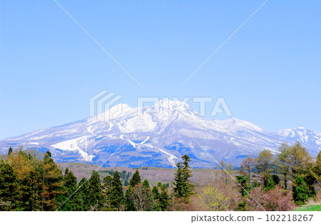 4 月美麗的妙高戶隱山脈與北真五嶽和野尻湖 102218267